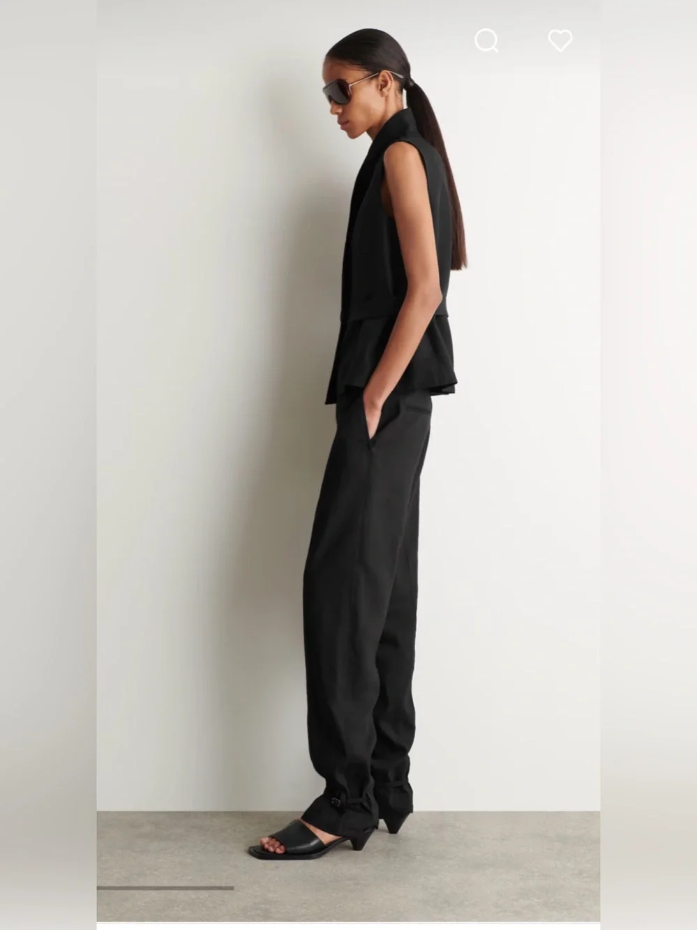 NWT COS LINEN STRAIGHT-LEG PANTS